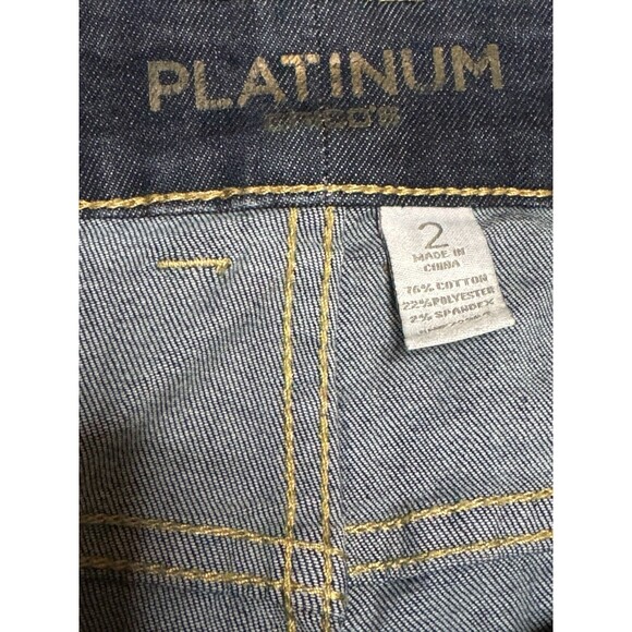 Chico’s Women’s Platinum Bootcut Mid-rise Jeans Dark Wash Size 2 Stretch Denim - Picture 5 of 7